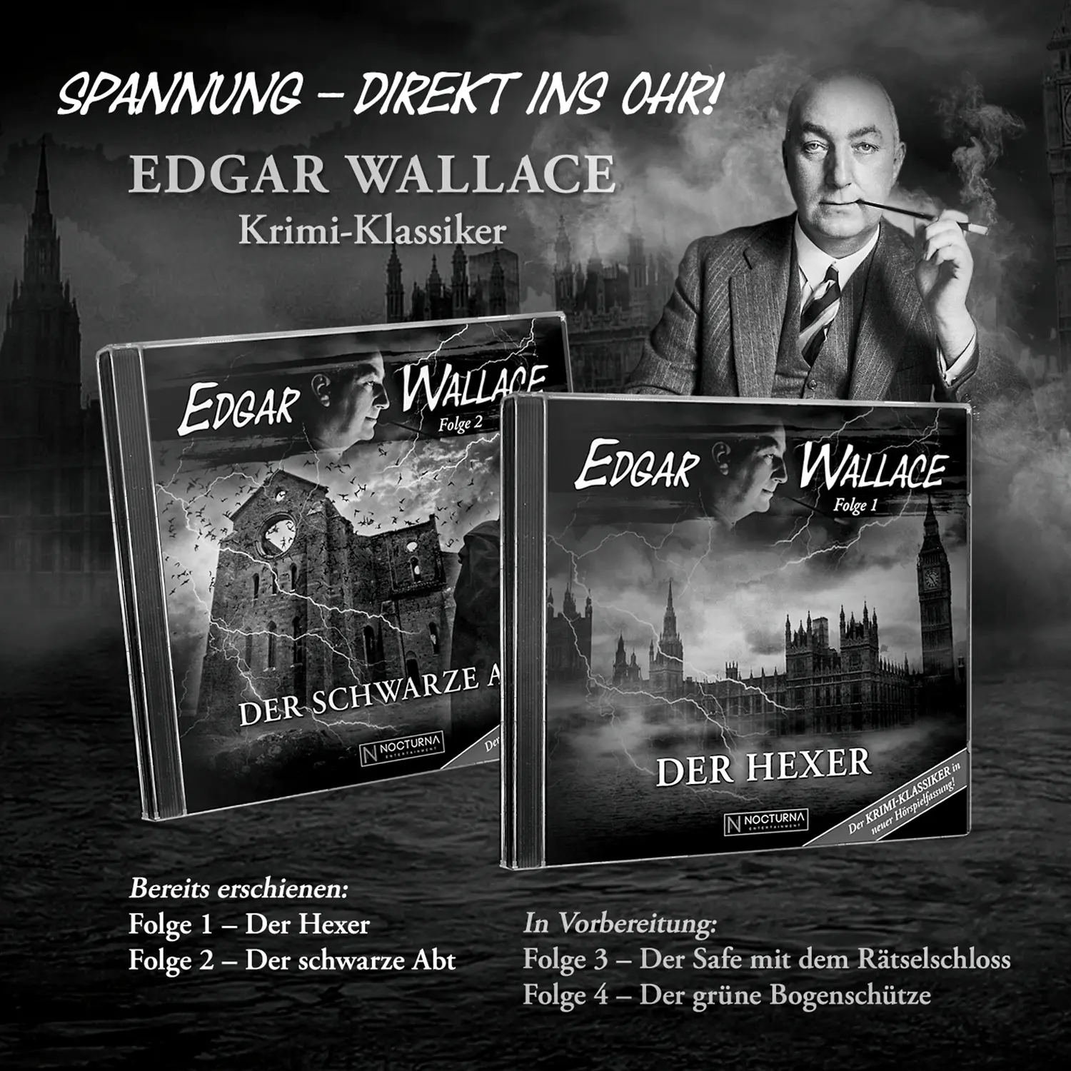 Edgar Wallace Folge 2-Der schwarze Abt   von Amüsement Musik- und Medienmanagement